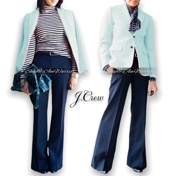 J.Crew NWT pale spearmint wool Hack-ing jacket/blazer *shop@iamwarrior - Picture 3 of 15